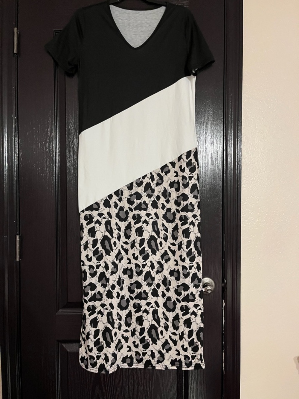 Cheetah split dress